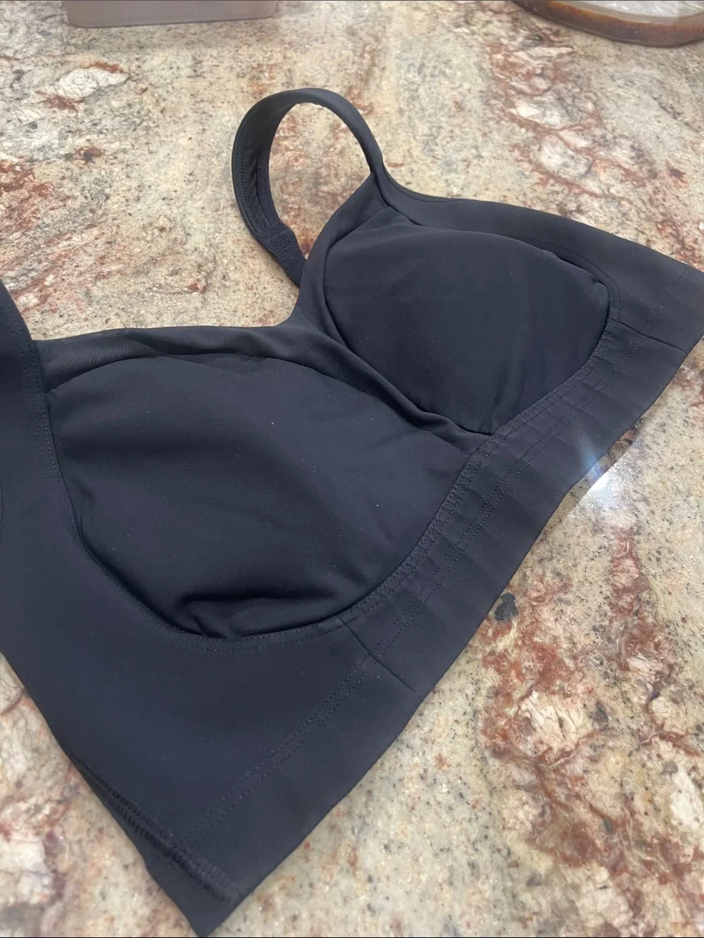 Lulu 🍋 Wireless Black Comfort Sports Bra 34D
